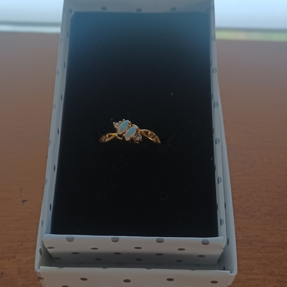 Dual Stone Opal Ring